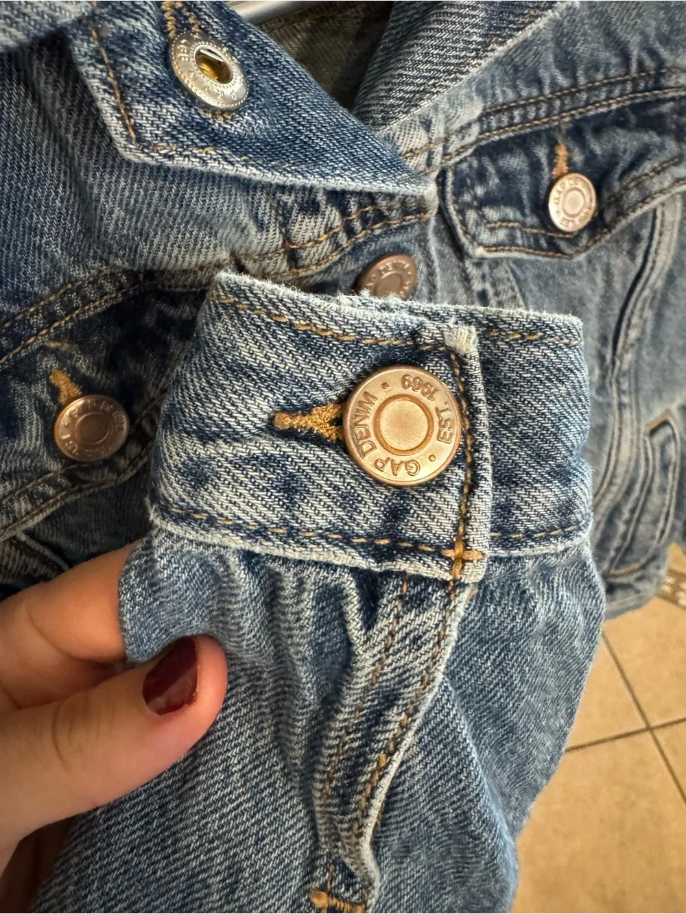GAP girls Light Blue Classic Denim Jacket